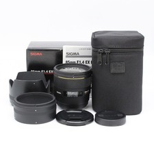 Sigma 85mm f/1.4 EX DG HSM Lens for Canon EF Mount w/ Case & Hood | Near Mint
