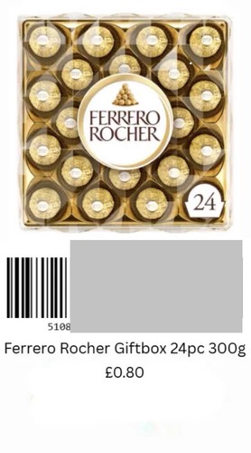 Asda ferrero rocher 80p - ferrero,