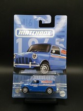 Matchbox. 1965 Austin mini van Motor spares blue , Mini series Exclusive sealed