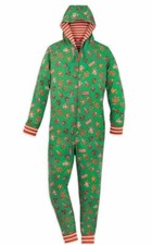 Disney Store Hooded Marvel Adult Bodysuit Gingerbread  Holiday Pajamas XXL NEW