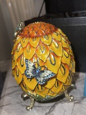 LARGE Faberge Egg with Blue