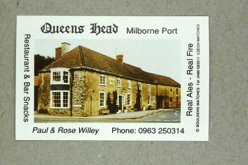 Matchbox label pub queens head - matchbox,