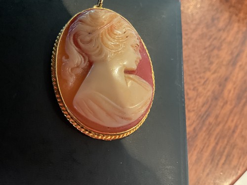 Attractive cameo pendant - cameo, in