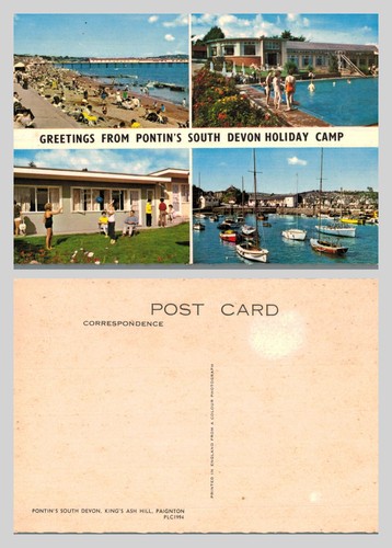 Vintage postcard pontin - vintage,