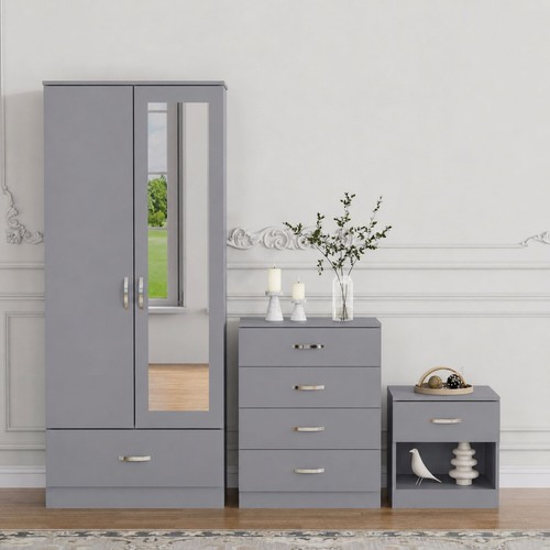 Piece matt grey bedroom - 3,