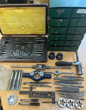 Job Lot of Taps Dies Hand Thread Chasers Set Of Drawers