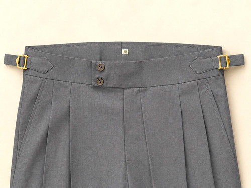 Saintvogu men grey pleated - saintvogu,