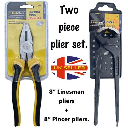 Two piece plier set - piece, 8"