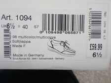 ROHDE LEATHER LACE UP SHOES SIZE 6.5  WORK COMFY SHOES RED NAVY TAN BLOCK SHOES