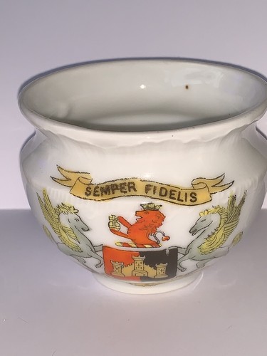 Vintage crested china bowl - china,