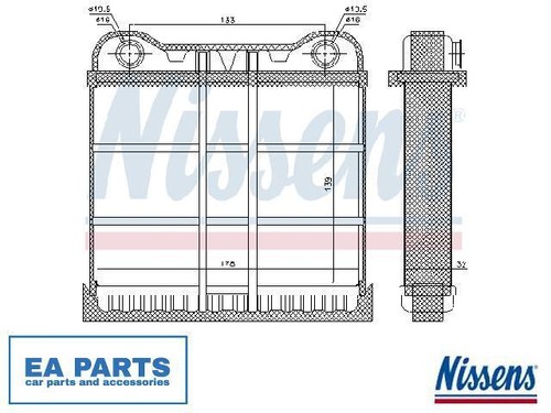 Heat exchanger interior - heat,