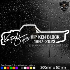 Ken Block RIP Car Sticker