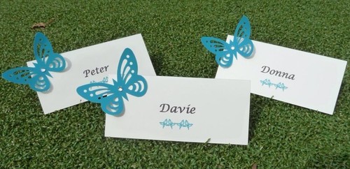 Butterfly place cards - 10,