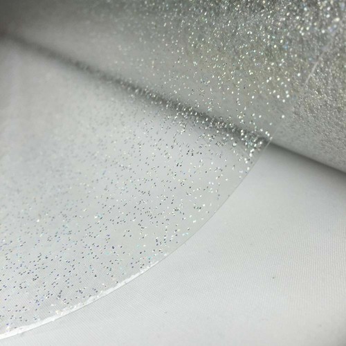 Silver glitter easy wipe clean - wipe,