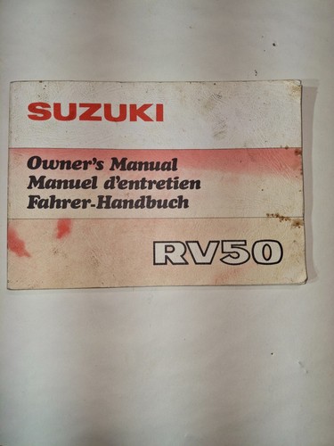 Suzuki rv50 owners manual - suzuki,