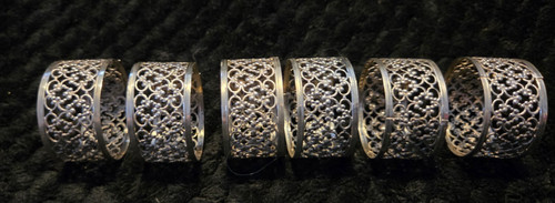 Vintage silver plated napkin - silver-plated,