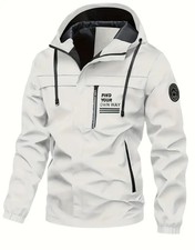 Men'S Outdoor Multi-Pocket Cargo Windbreaker Jacket size L