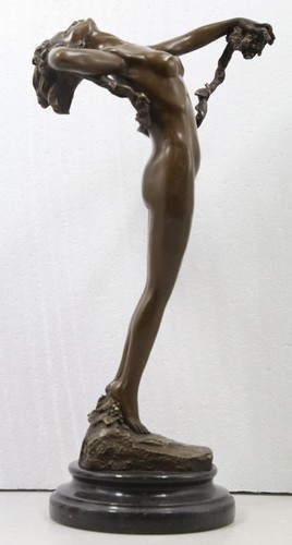 Art deco bronze lady - lady, dancer