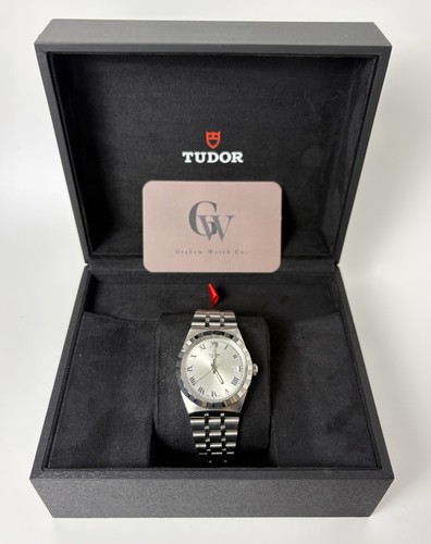 Tudor royal silver men watch - royal,