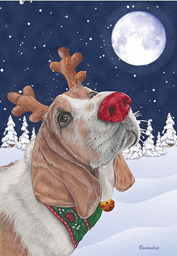 Basset hound christmas cards - christmas,