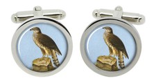 Goshawk Cufflinks in Chrome