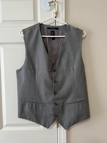 Perry ellis gray dress vest - gray,