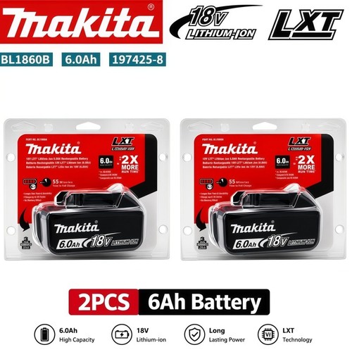 Makita 6ah 18v power - 2x,