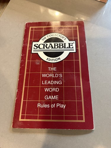 Franklin Mint Scrabble Rules