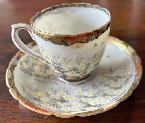 Antique kutani japanese cup - kutani, &
