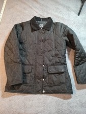 Urban Diva Coat/Jacket Womens S 10 Black Quilted Padded Autumn Light Winter Wear