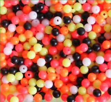 100 Round Sea Fishing Rig Beads 6mm or 8mm Mixed Colours