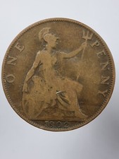 old penny coins Edward Seventh