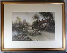 Lovely Large Vintage Framed