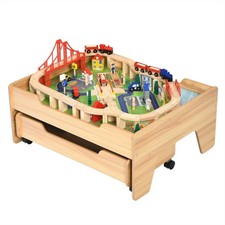 100 Pcs Kid's Wooden Train
