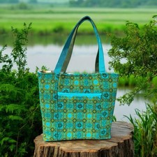 welsh tapestry bag, handmade from upcycled vintage Welsh tapestry clothing 