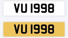 1998 YEAR Private number plate