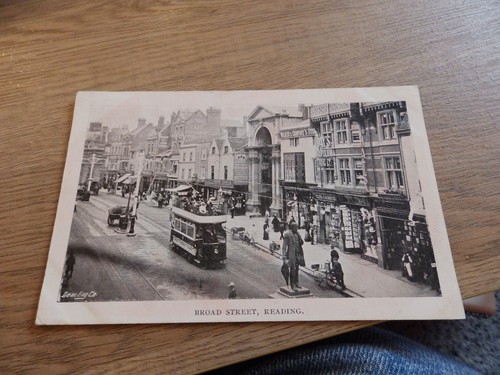 Postcard broad street reading - broad,
