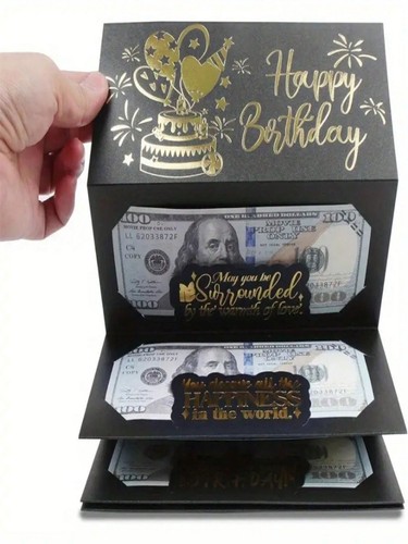 1pc birthday money wallet - money,