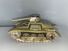 `GESCHA PANZER / AMERICAN TANK TINPLATE CLOCKWORK C1930-40’s