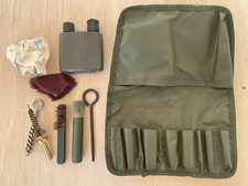 British Army Small Arms Maintenance Cleaning Kit + Tools Green Roll Pouch (B3)
