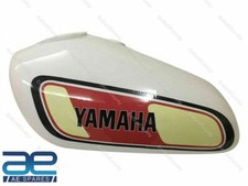 For Yamaha XT TT 500 White Painted Fuel Petrol Gas Tank Steel 1980 Model