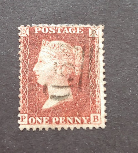 Victoria red penny used - red,