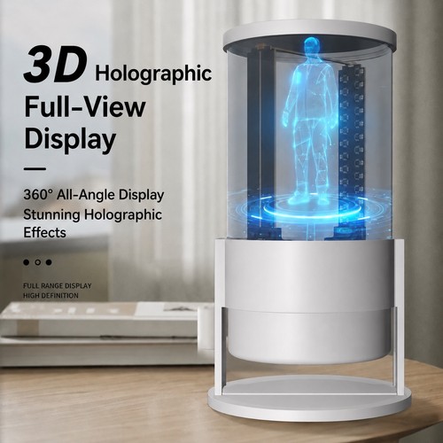 Desktop holographic led - desktop, fan