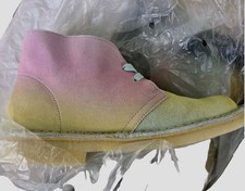 Desert Boot, Size 5, Yellow, Pink, Blue, Leather, Women