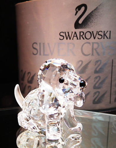 Swarovski crystal clear - clear, puppy