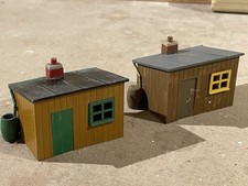 Lineside and Station Buildings. Airfix Kits, six buildings, built and painted.