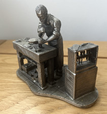 Pewter Cobbler Sculpture by
