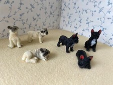 Dolls House Pug/Bulldog Puppy Puppies Dog Miniature Resin Pet/Animal 1:12 Scale