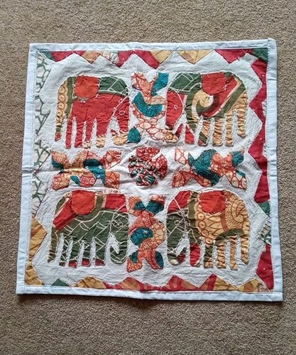 Handmade elephant cushion - handmade,
