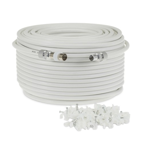 New 30m white - new, rg6